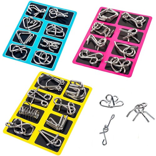Metalldraht puzzle set - metalldraht-puzzle-set, mit