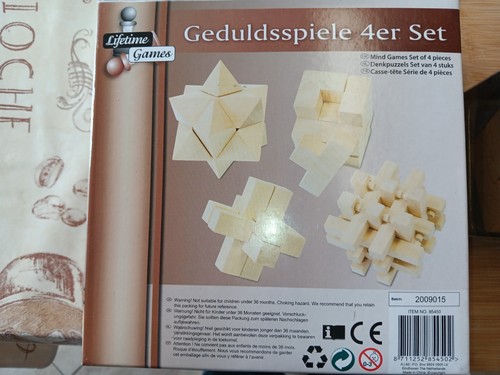 Holzspiele geduldsspiel 4er - geduldsspiel,
