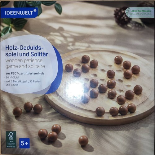 Holz geduldsspiel solitär - holz,