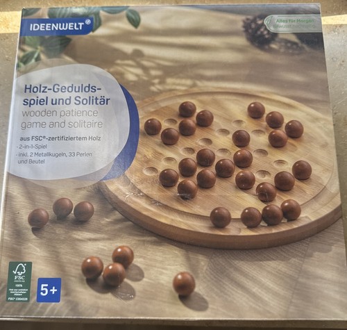 Holz geduldsspiel solitär - holz,
