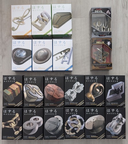 Hanayama puzzle set 20x huzzle - puzzle,