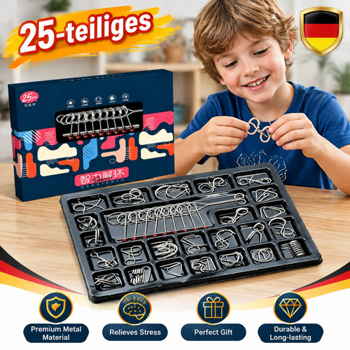 Metallpuzzle stück - 25,