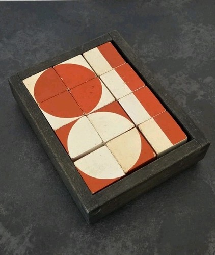 Vintage holz design legespiel - holz,