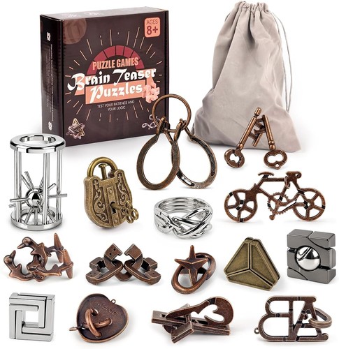 Metallpuzzle set stück - metallpuzzle,